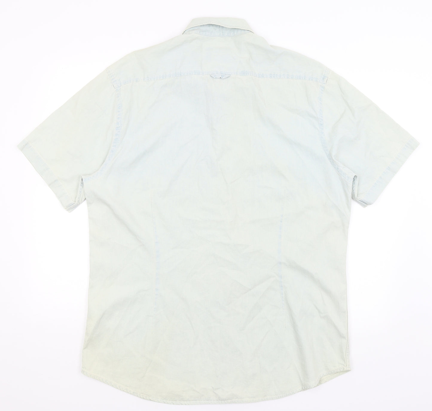 Burton Menswear Mens Blue    Button-Up Size XL