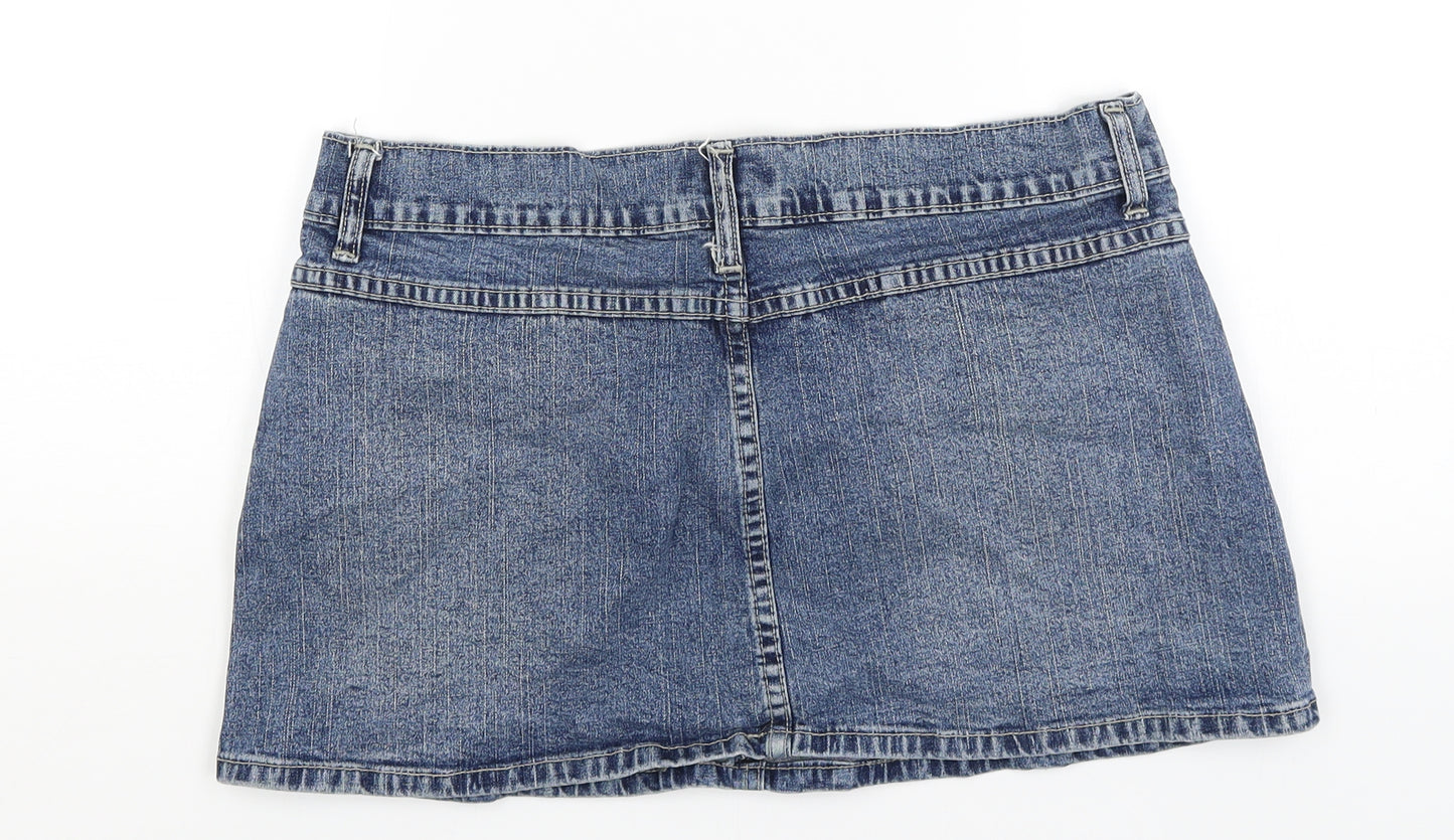 So Funky Womens Blue   Mini Skirt Size 14
