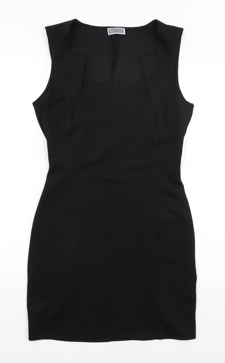 Red Chilli Womens Black   Pencil Dress  Size 12