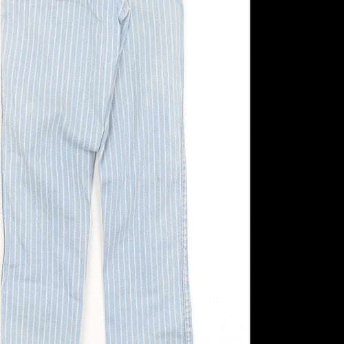 H&M Womens Blue Striped  Skinny Jeans Size 25 in L24.5 in