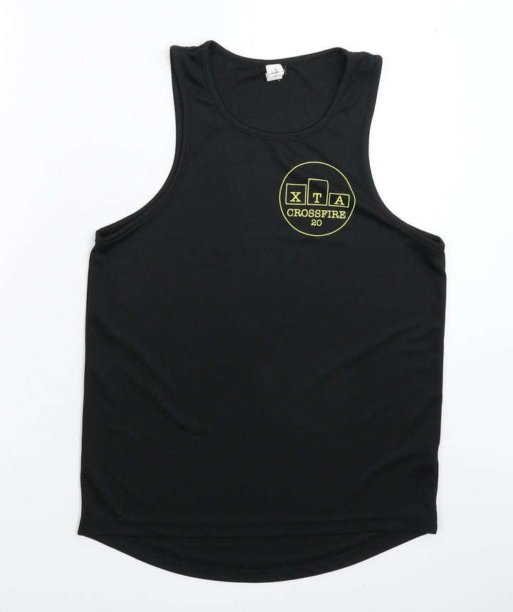 All We Do is Womens Black Basic Tank Size M