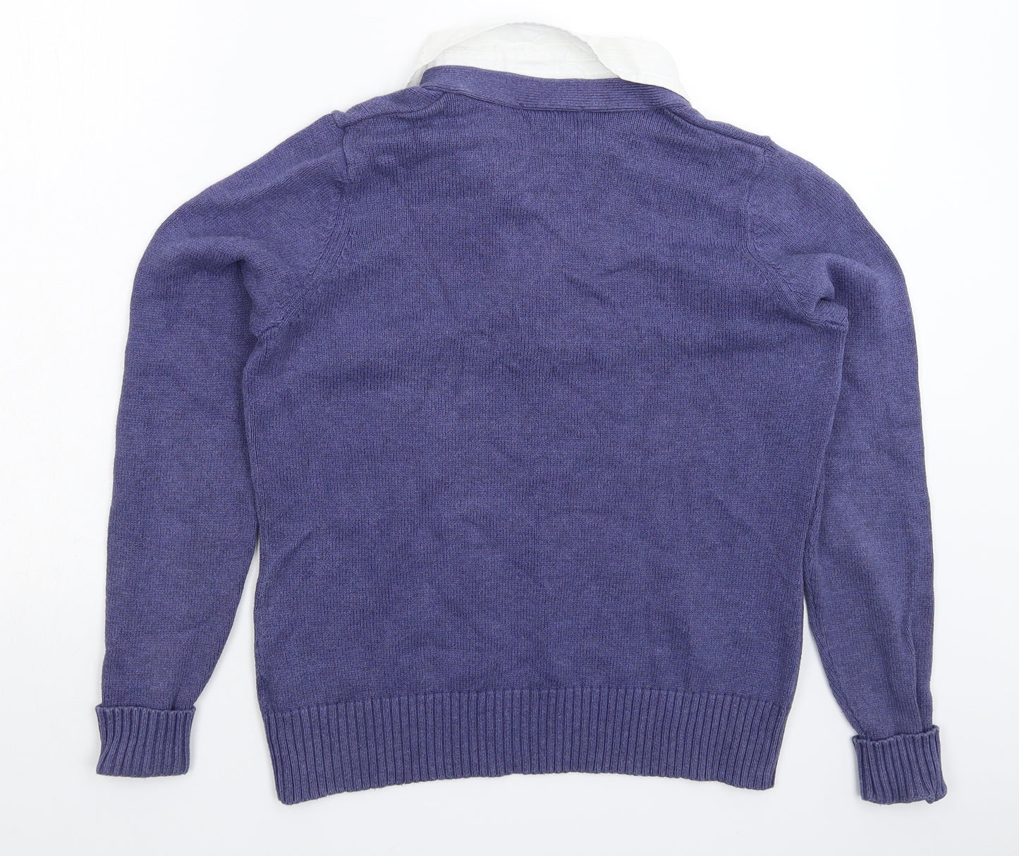 Marks and Spencer Womens Blue  Knit Pullover Jumper Size 16
