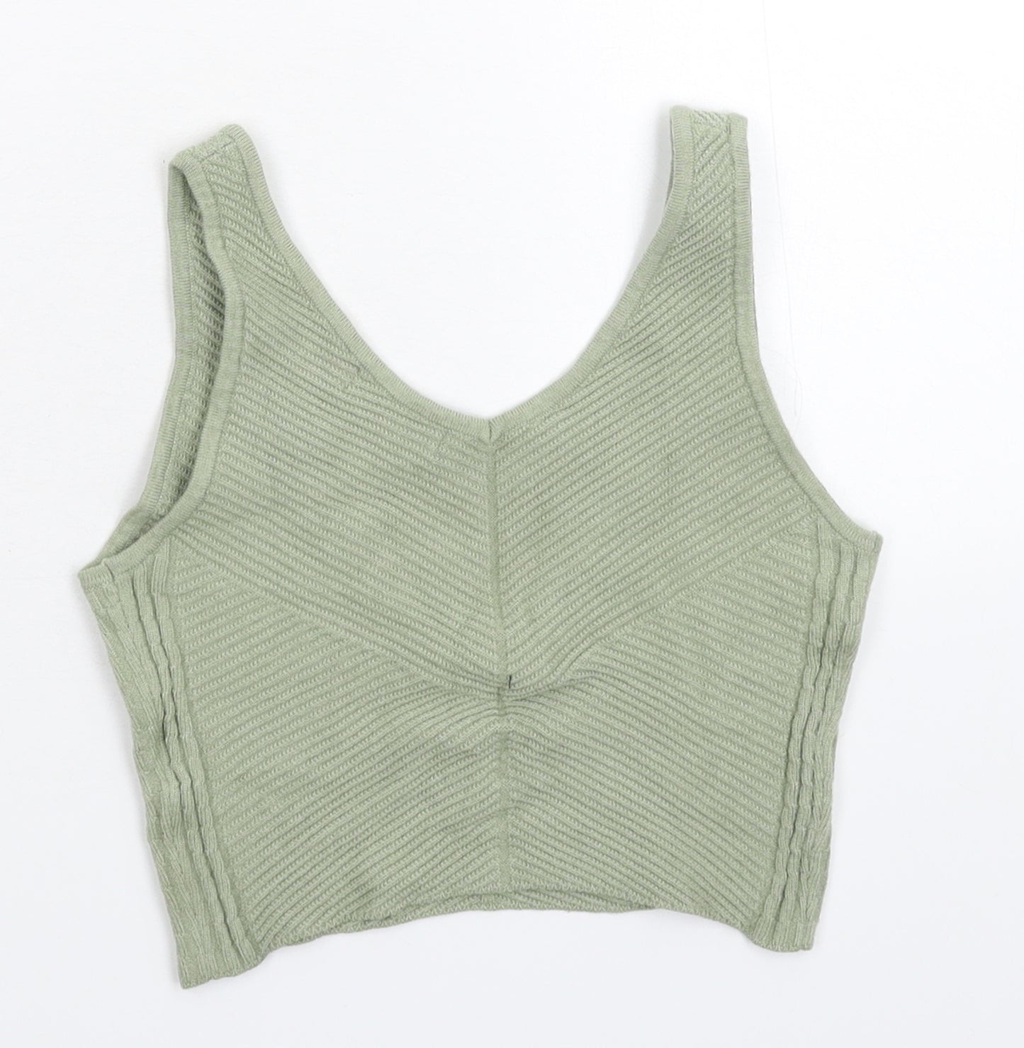 Lounge Womens Grey  Knit Cropped Tank Size XS