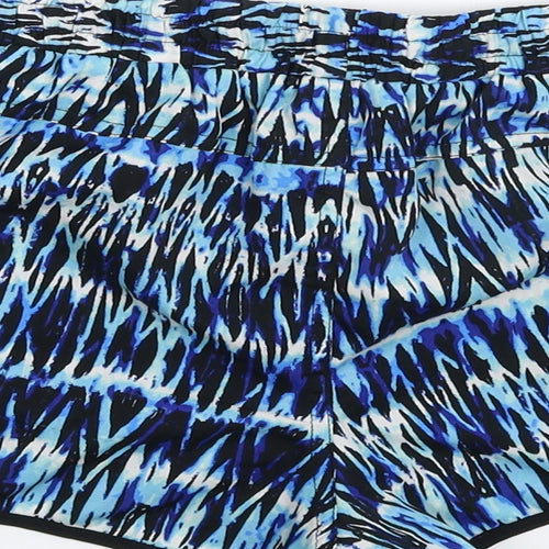 Denim & Co. Womens Multicoloured Geometric  Hot Pants Shorts Size 8