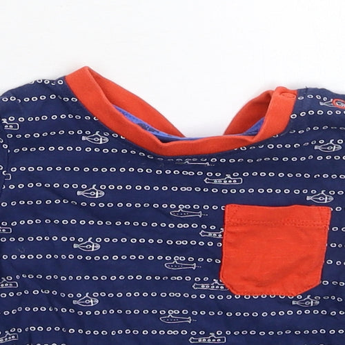 TU Baby Blue Spotted  Basic T-Shirt Size 6-9 Months