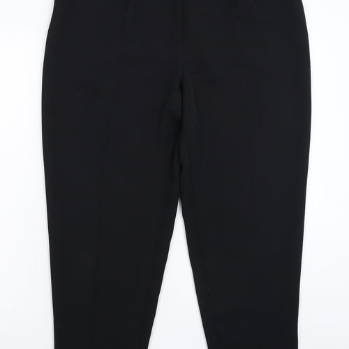 Eleganze Womens Black   Dress Pants Trousers Size 16 L28 in