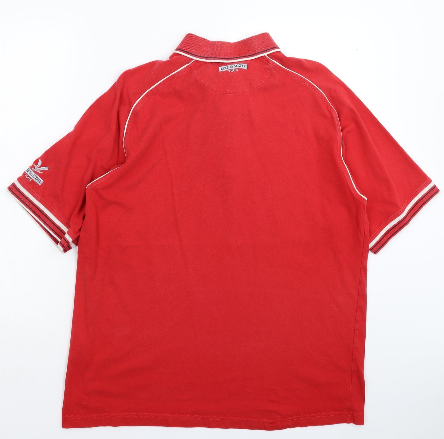 Lyle & Scott Mens Red    Polo Size L