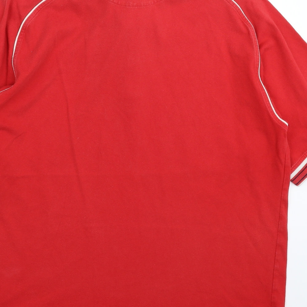Lyle & Scott Mens Red    Polo Size L