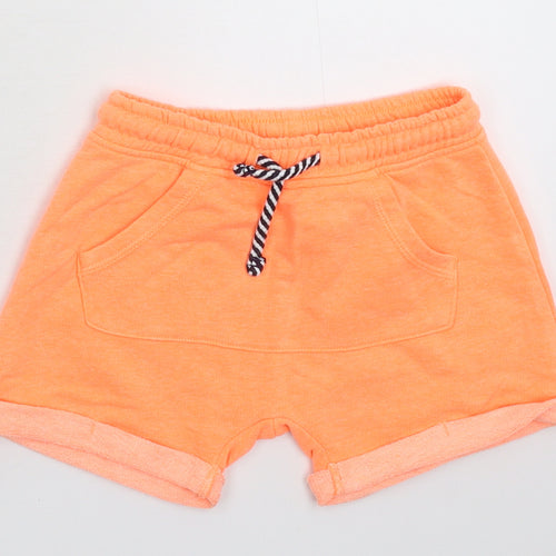 Matalan Girls Orange   Sweat Shorts Size 4-5 Years