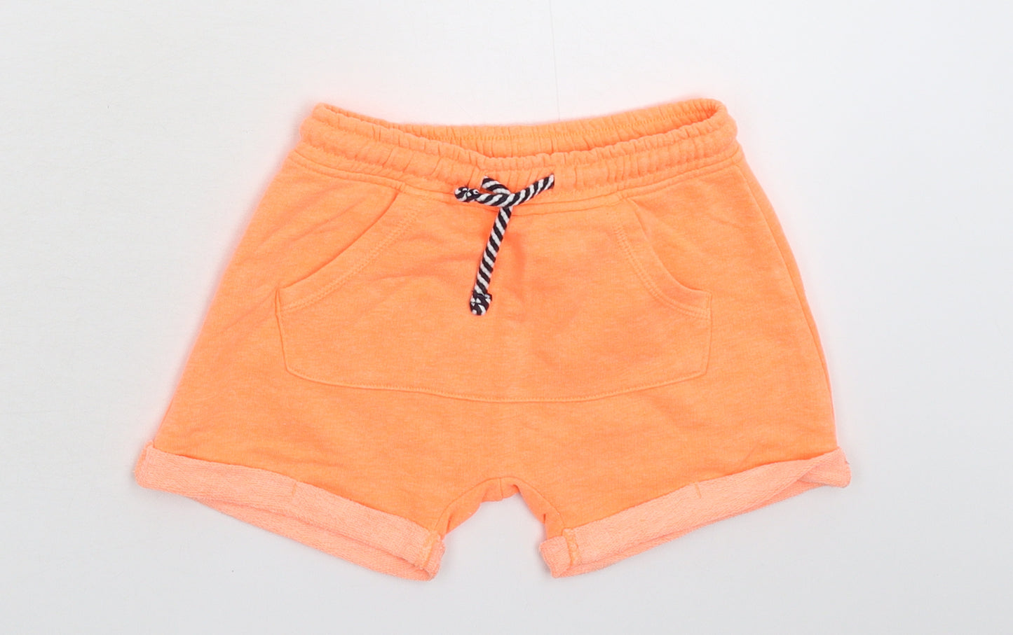 Matalan Girls Orange   Sweat Shorts Size 4-5 Years
