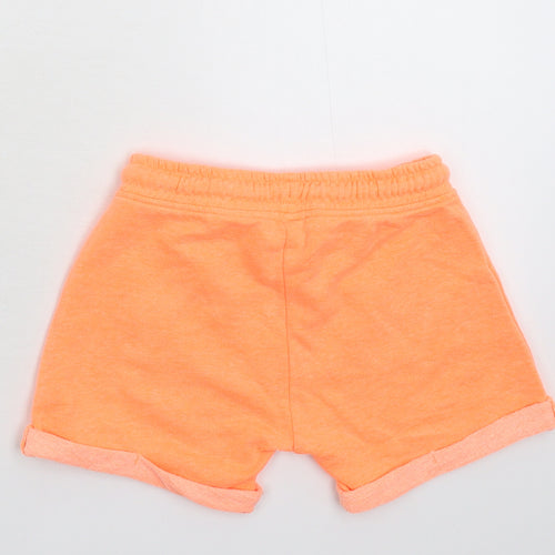 Matalan Girls Orange   Sweat Shorts Size 4-5 Years