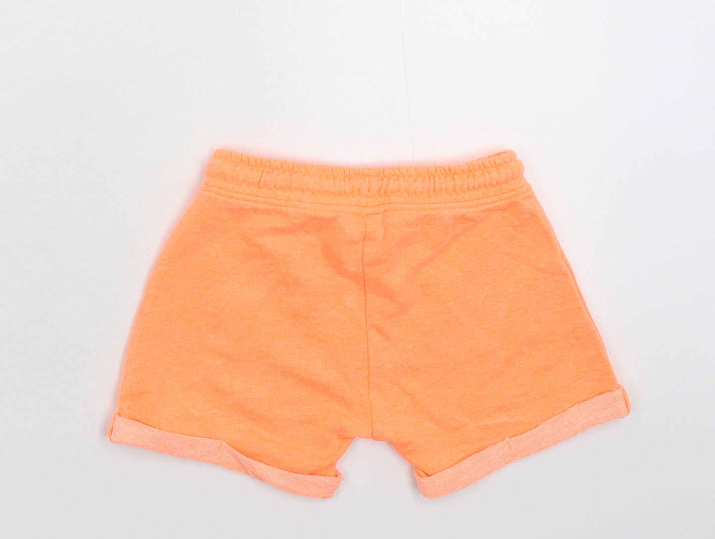 Matalan Girls Orange   Sweat Shorts Size 4-5 Years