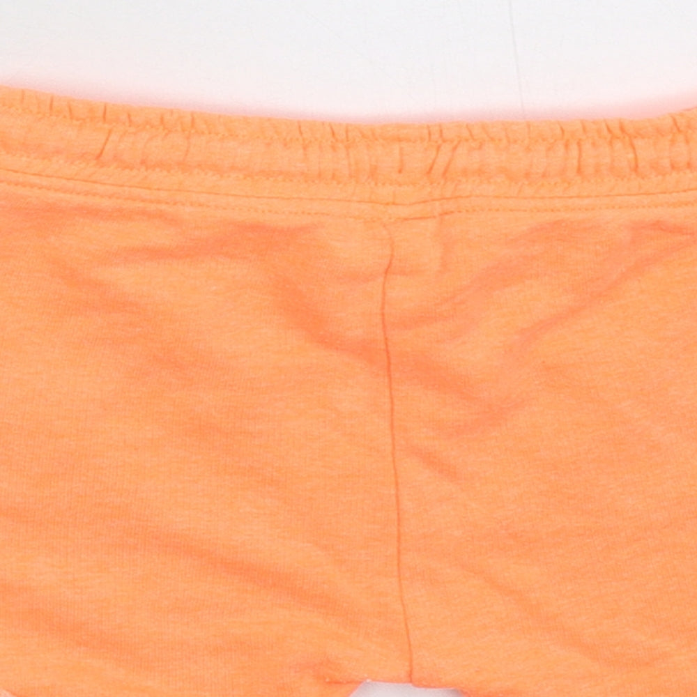 Matalan Girls Orange   Sweat Shorts Size 4-5 Years