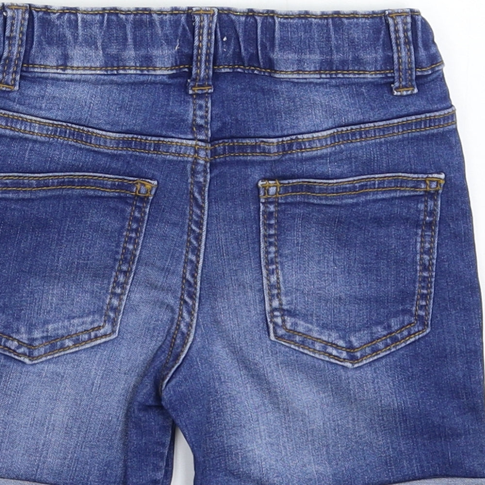 F&F Boys Blue  Denim Bermuda Shorts Size 3-4 Years