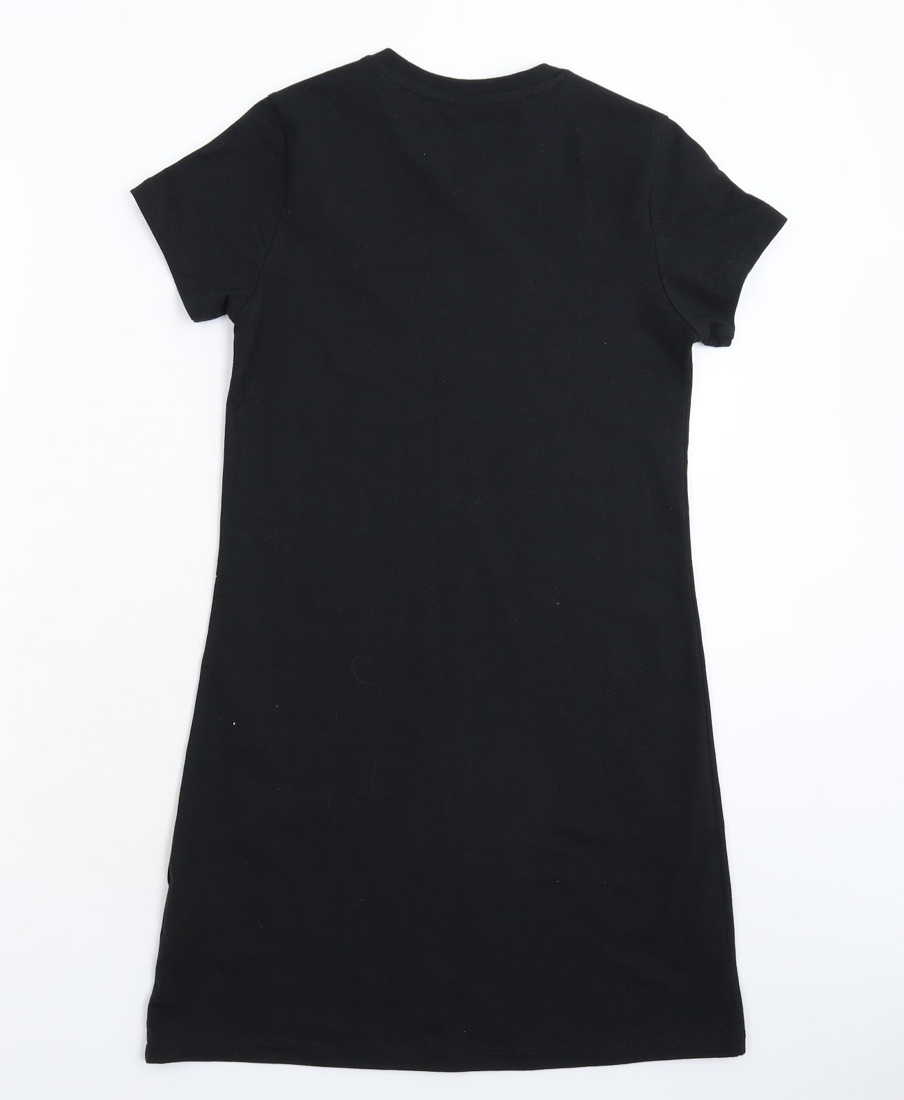 adidas Girls Black Striped  T-Shirt Dress  Size 11-12 Years