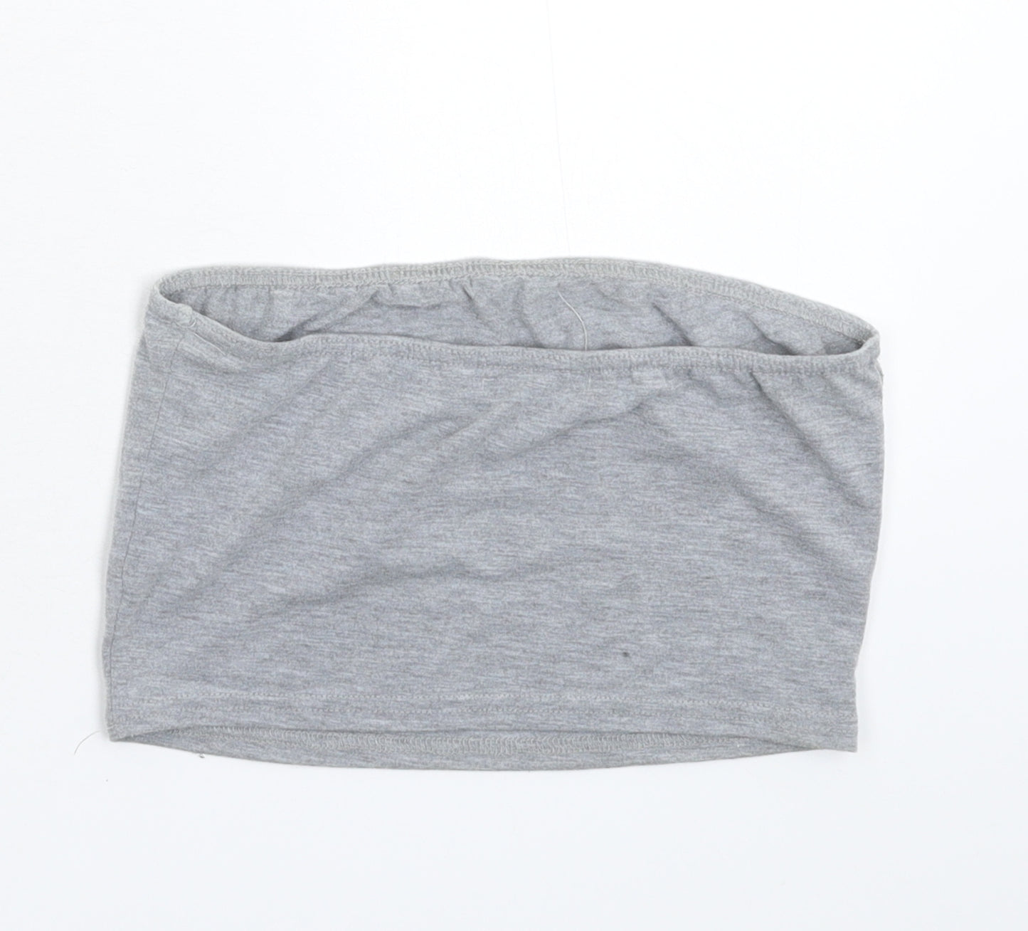 PRETTYLITTLETHING Womens Grey   Cropped Tank Size 6