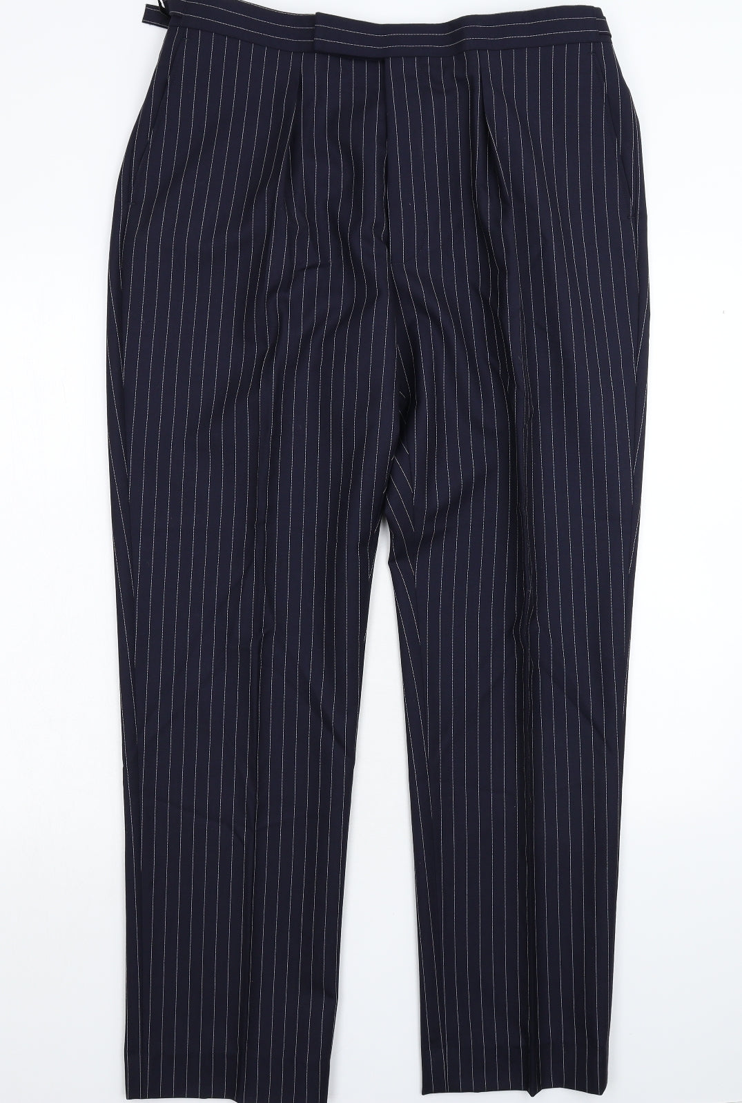 Cordings Mens Blue Striped  2 Piece Suit Size 42 L31 in