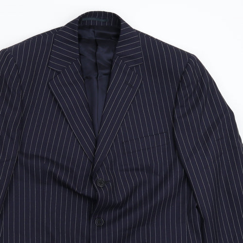 Cordings Mens Blue Striped  2 Piece Suit Size 42 L31 in