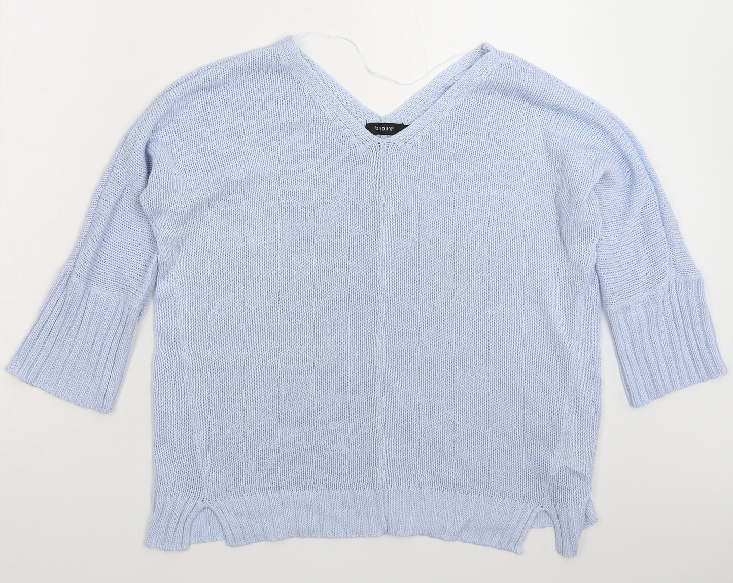 b.young Womens Blue  Knit Pullover Jumper Size L