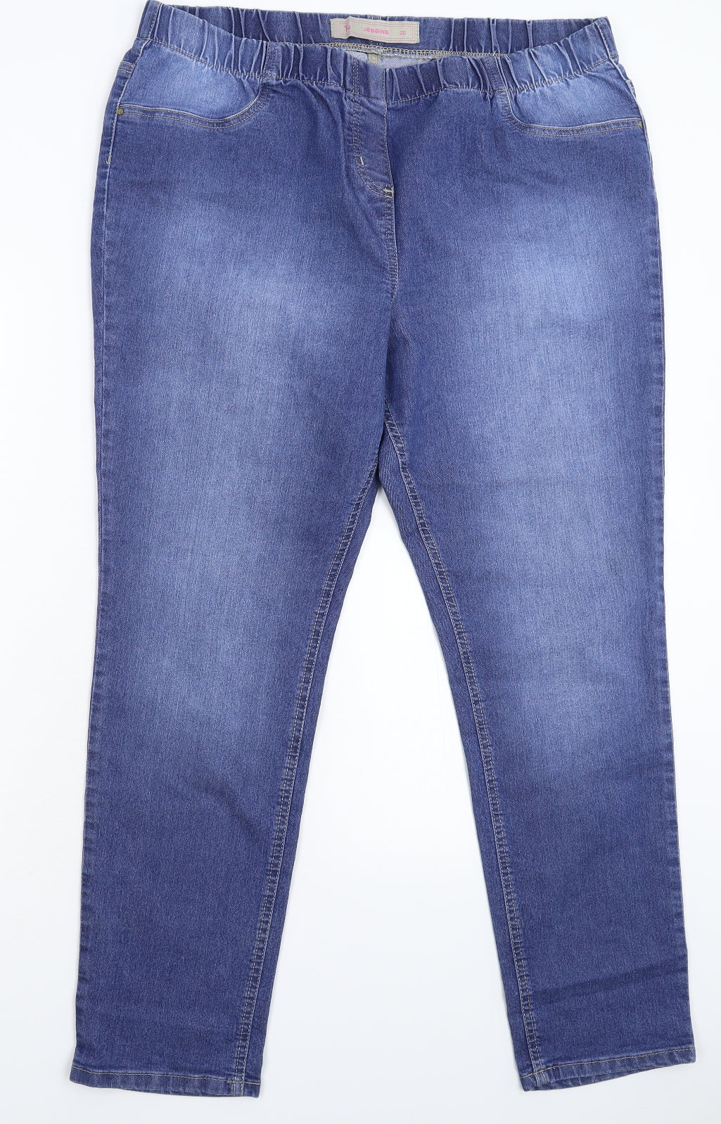 TU Womens Blue  Denim Jegging Jeans Size 20 L29 in