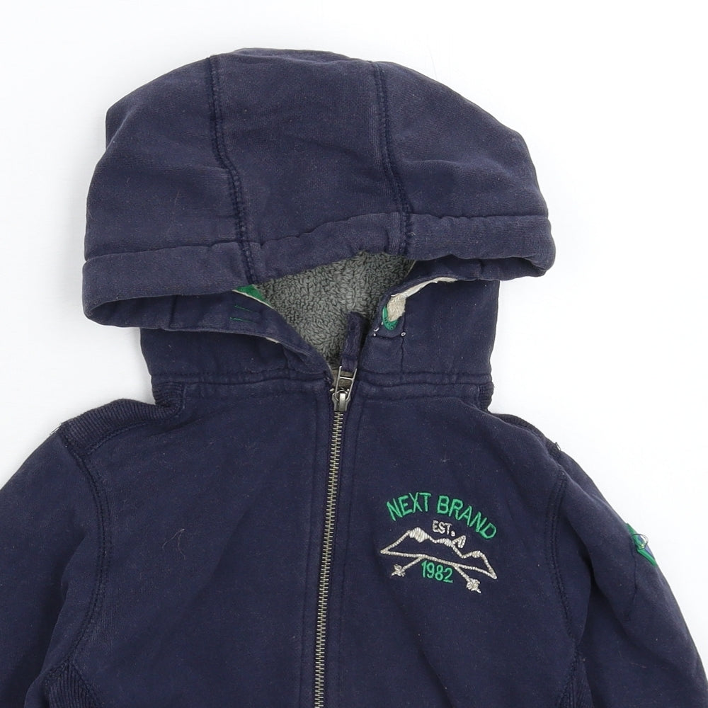 NEXT Boys Blue   Full Zip Hoodie Size 6 Years