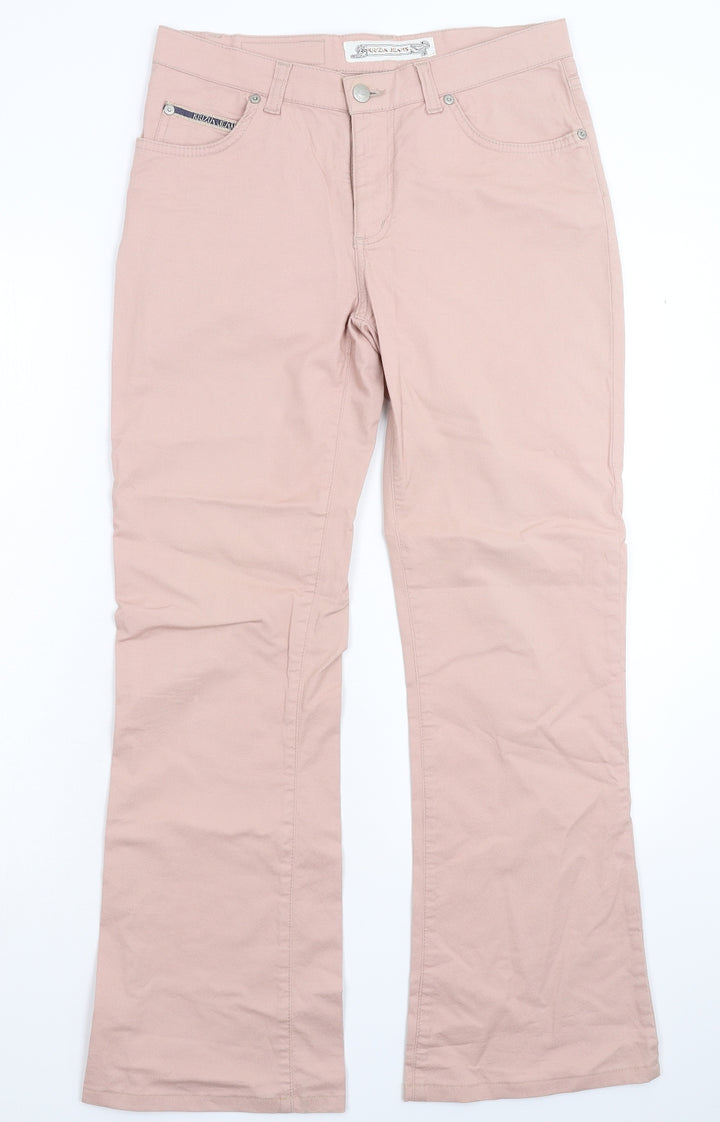 Krizia Womens Pink  Denim Bootcut Jeans Size 30 in L28 in