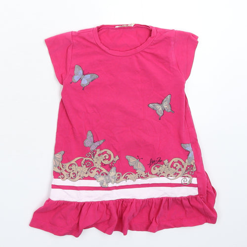 Liu Jo Girls Pink   T-Shirt Dress  Size 3 Years