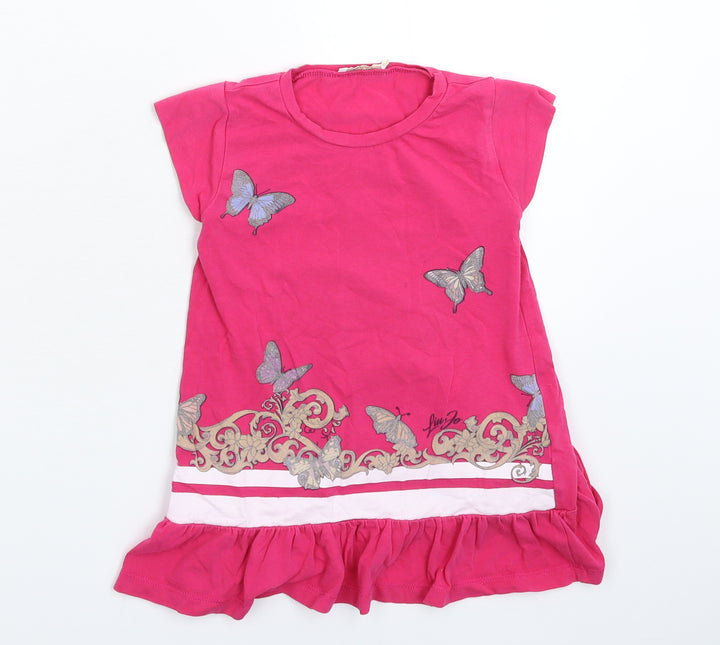 Liu Jo Girls Pink   T-Shirt Dress  Size 3 Years