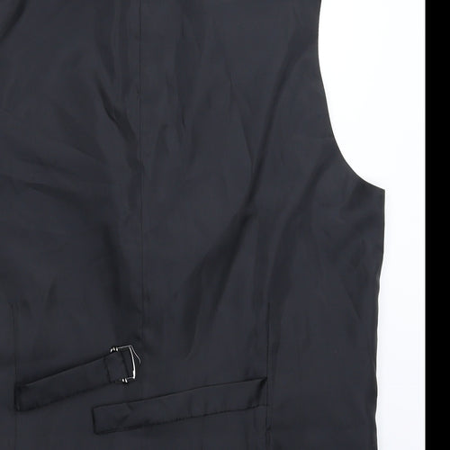 Taylor & Wright Mens Black   Jacket Suit Waistcoat Size L