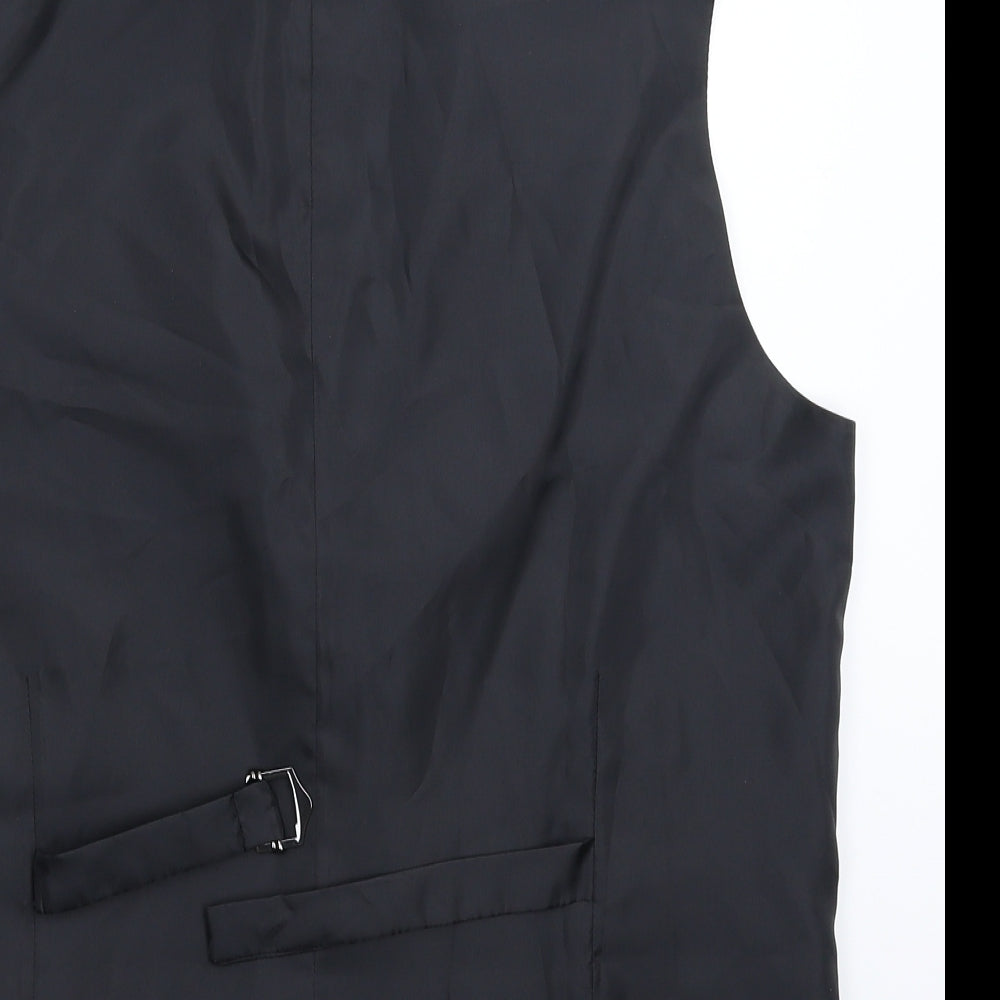 Taylor & Wright Mens Black   Jacket Suit Waistcoat Size L
