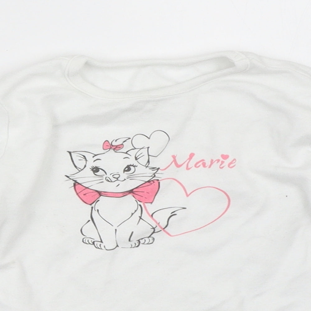 George Girls White   Basic T-Shirt Size 2-3 Years  - disney