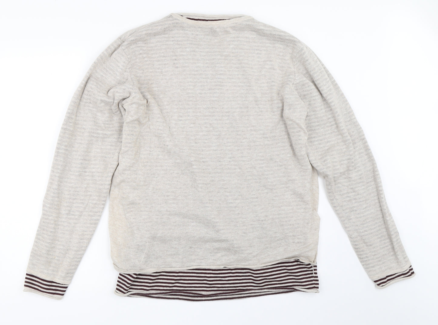 Fat Face Womens Beige   Pullover Jumper Size S