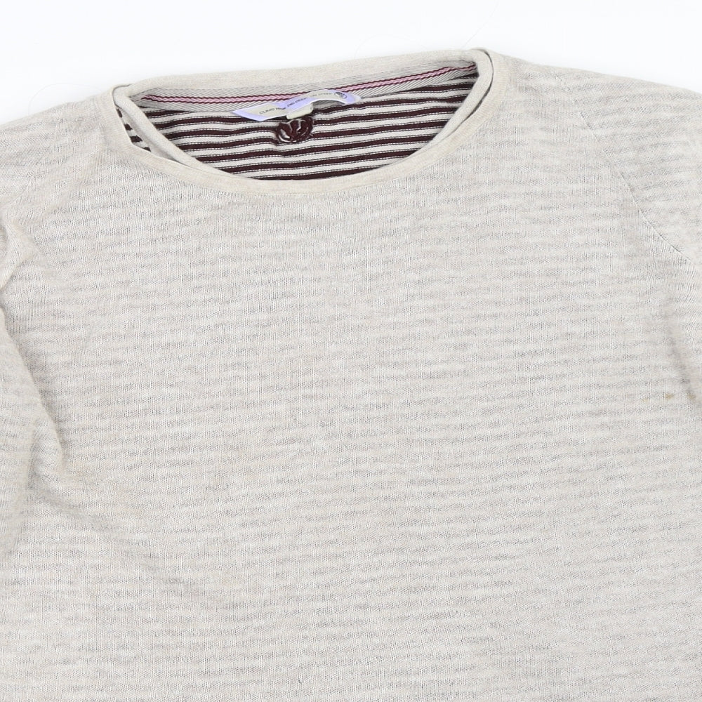 Fat Face Womens Beige   Pullover Jumper Size S