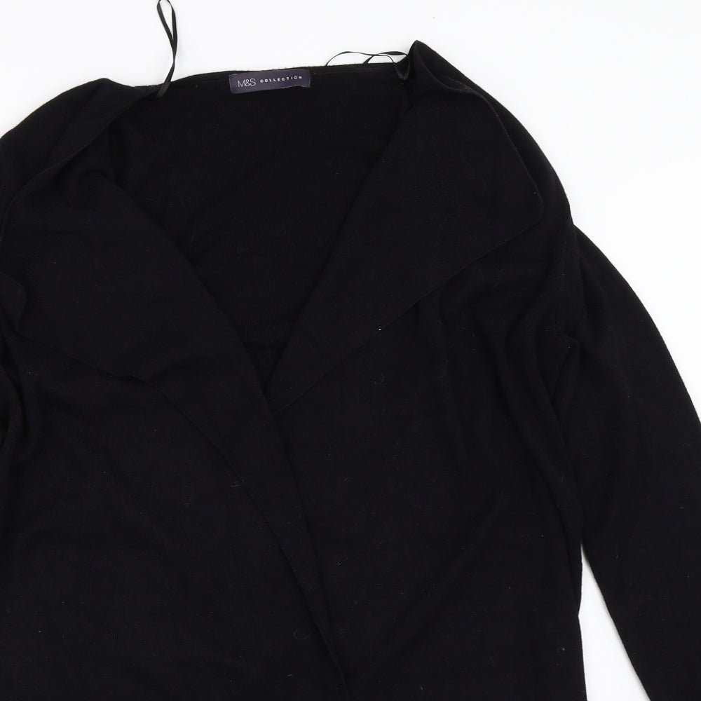 Marks and Spencer Womens Black   Cardigan Jumper Size M