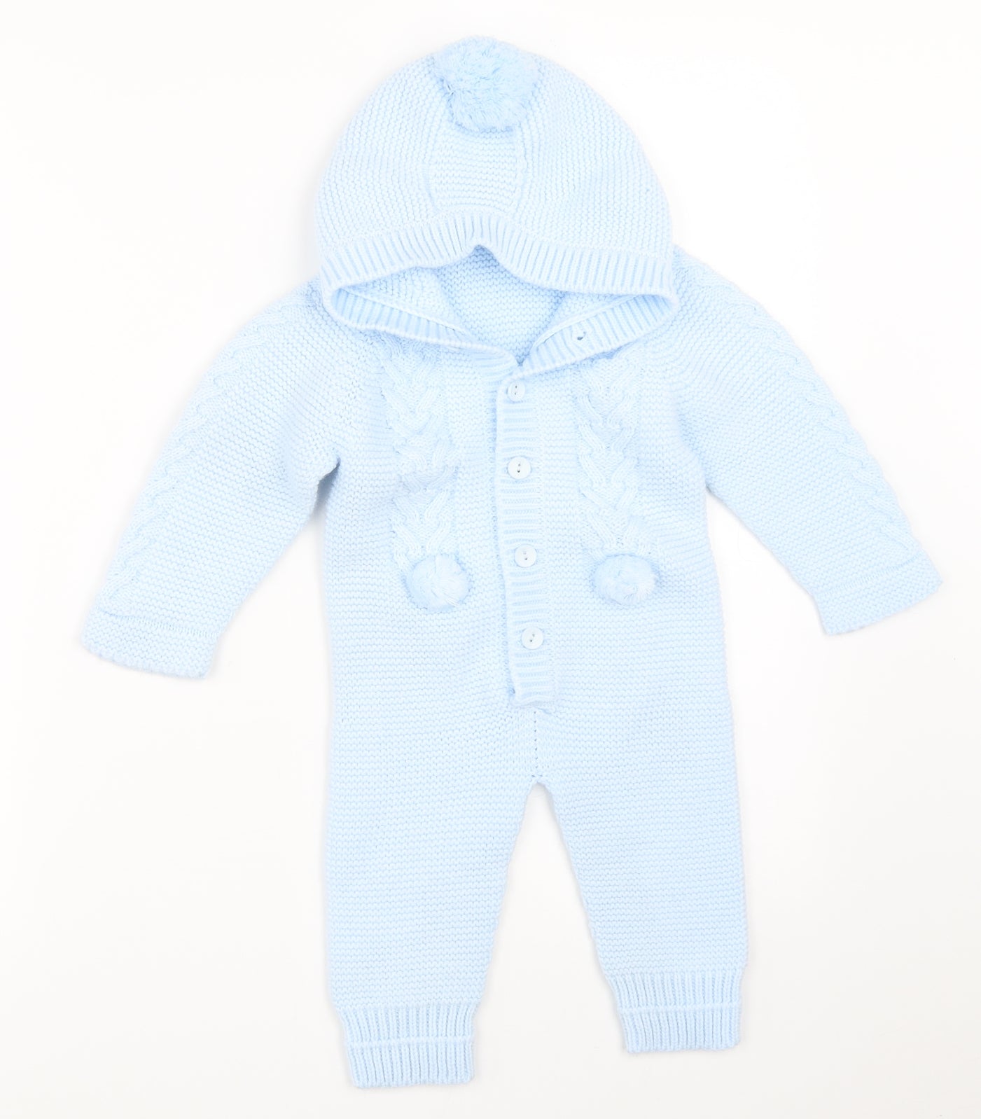 Preworn Boys Blue   Romper One-Piece Size 12 Months