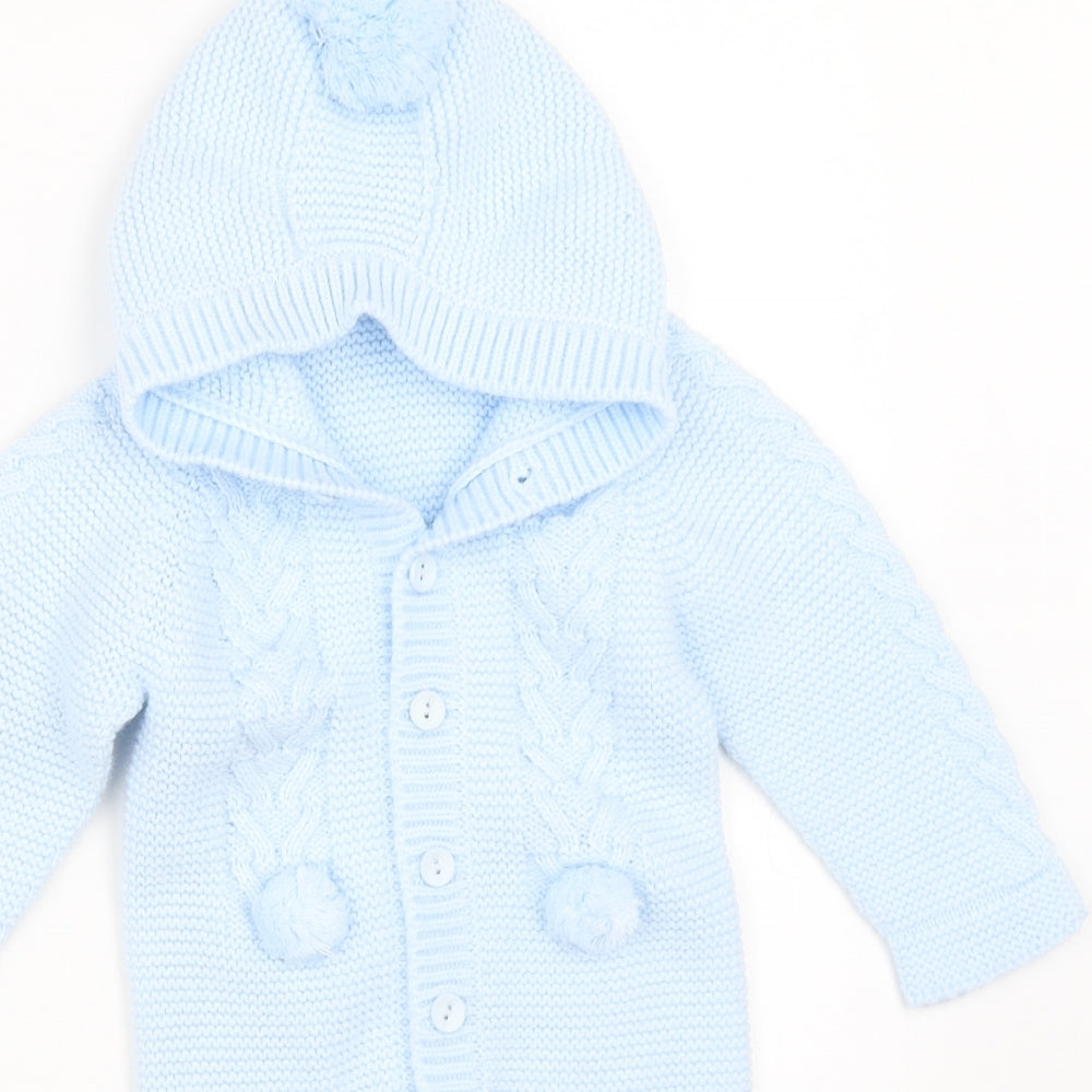 Preworn Boys Blue   Romper One-Piece Size 12 Months