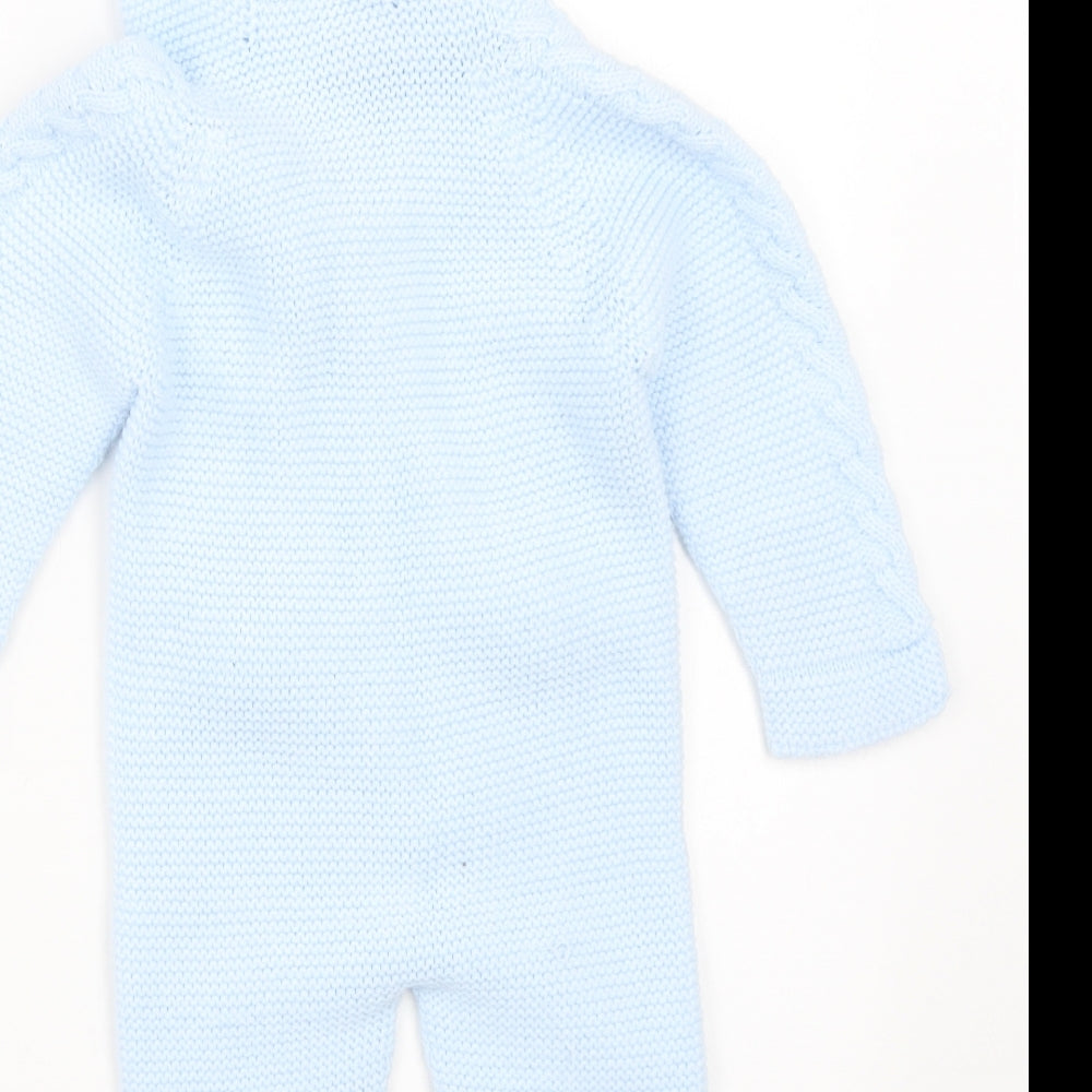 Preworn Boys Blue   Romper One-Piece Size 12 Months