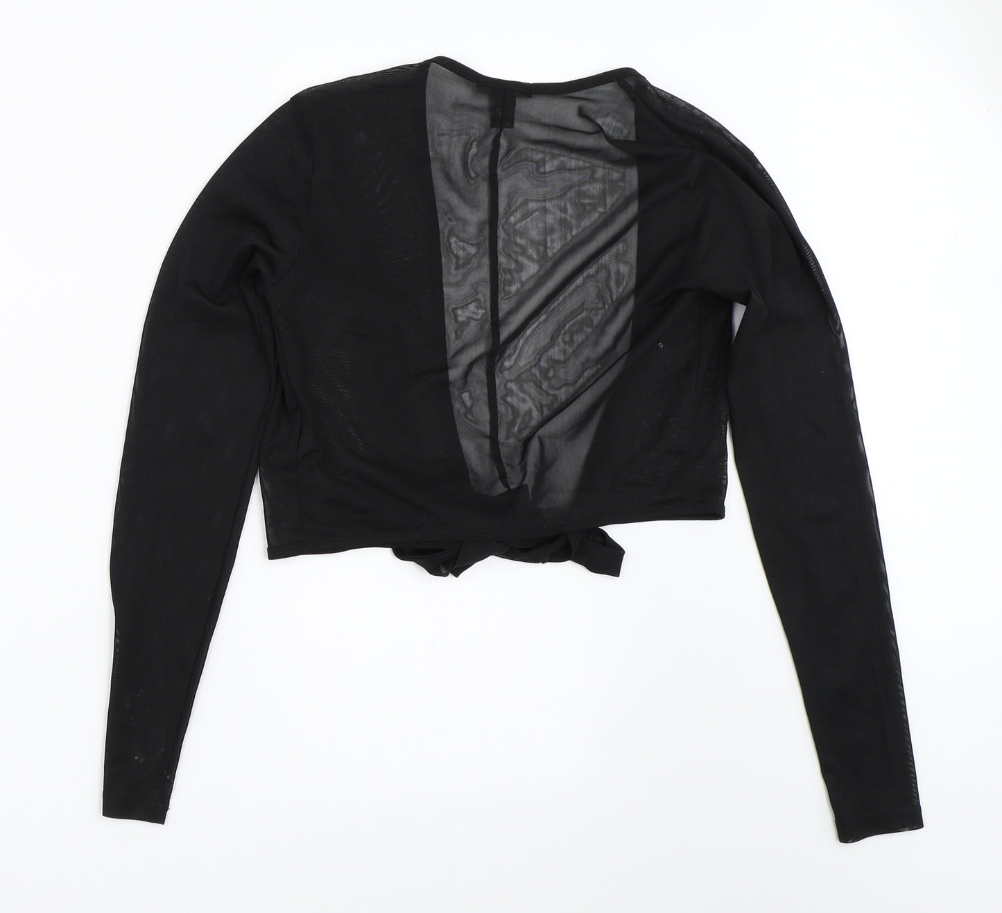 FOREVER 21 Womens Black  Mesh Cardigan Jumper Size XS