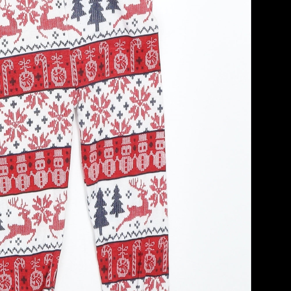 Primark Boys Red Fair Isle   Pyjama Pants Size 2-3 Years