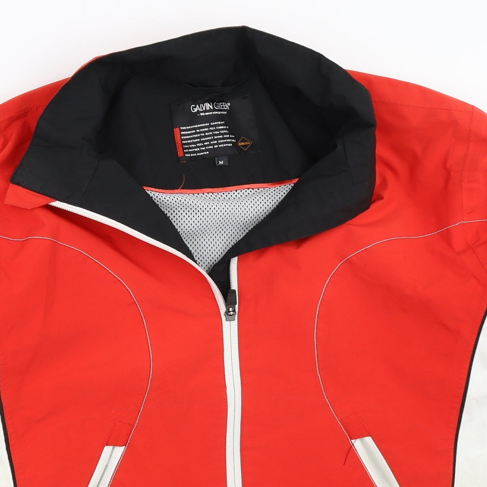 Galvin Green Mens Red   Windbreaker Coat Size M