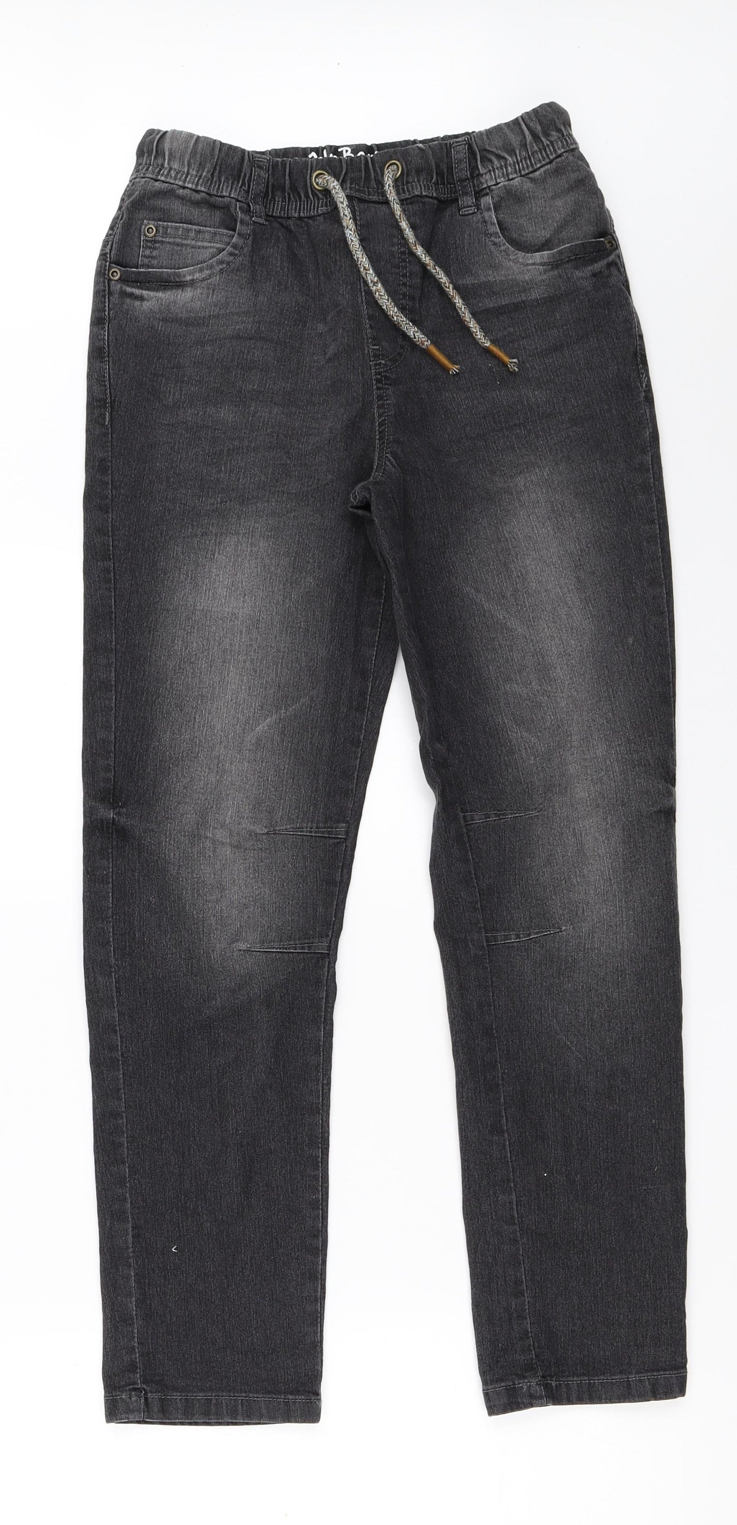John Baner Boys Black  Denim Straight Jeans Size 12 Years