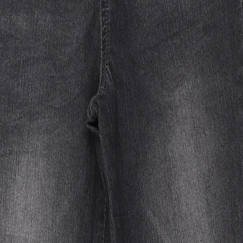 John Baner Boys Black  Denim Straight Jeans Size 12 Years