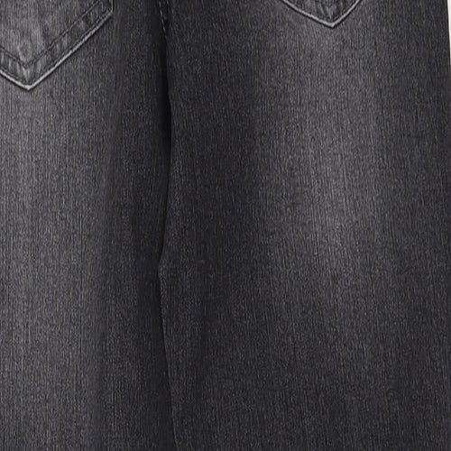 John Baner Boys Black  Denim Straight Jeans Size 12 Years