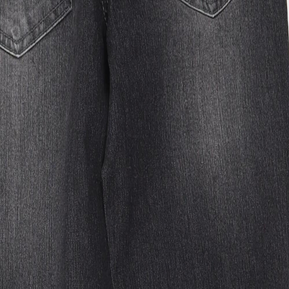 John Baner Boys Black  Denim Straight Jeans Size 12 Years