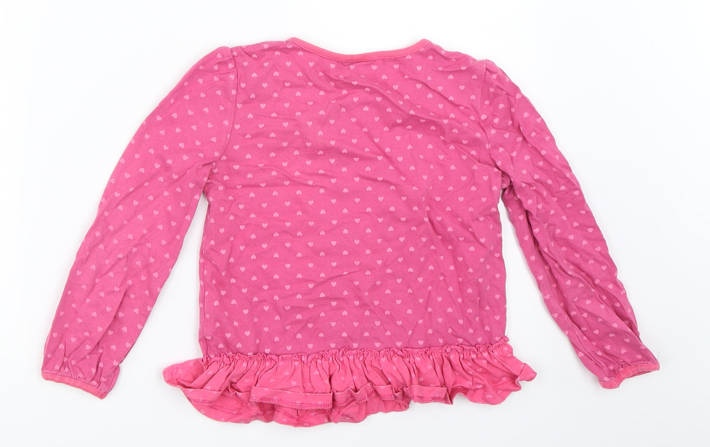 George Girls Pink   Basic T-Shirt Size 5-6 Years  - frozen