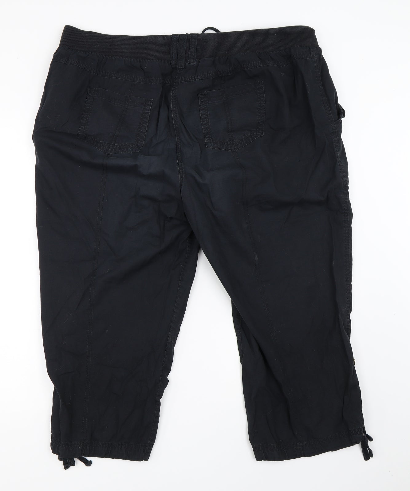 George Womens Black   Cropped Trousers Size 20 L21 in