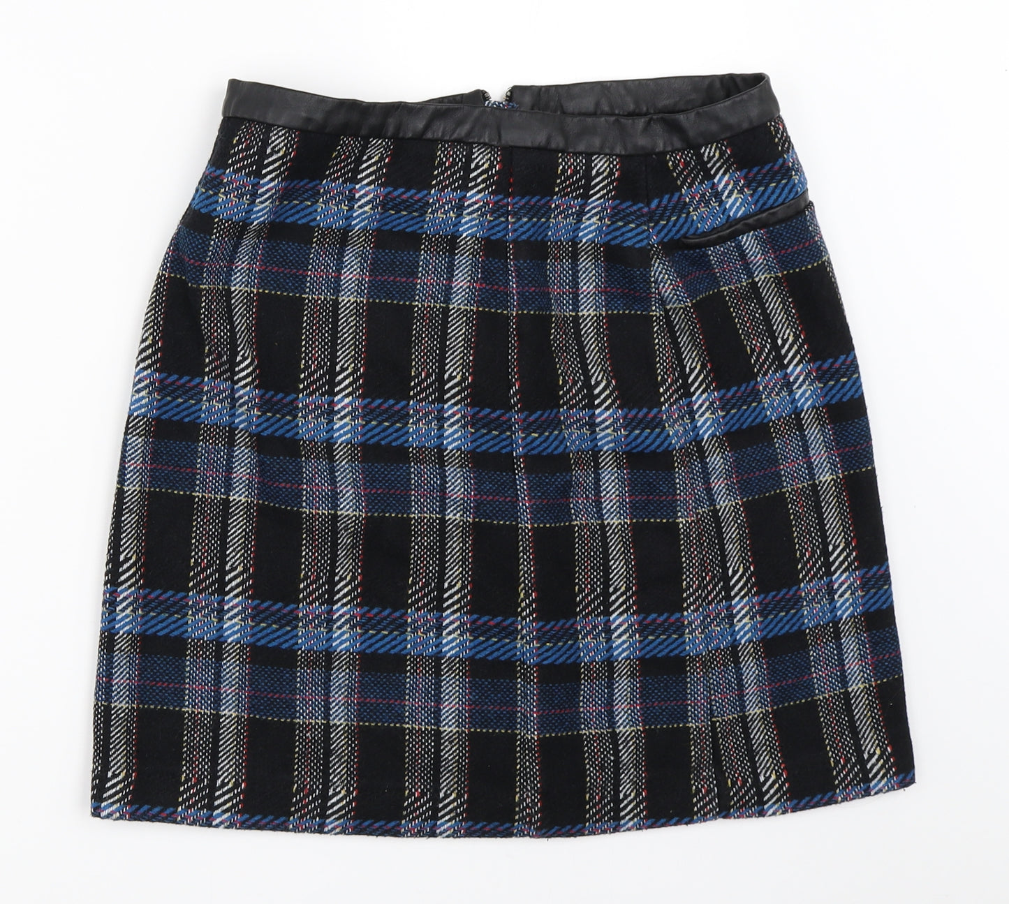 TU Womens Black Check  Mini Skirt Size 12