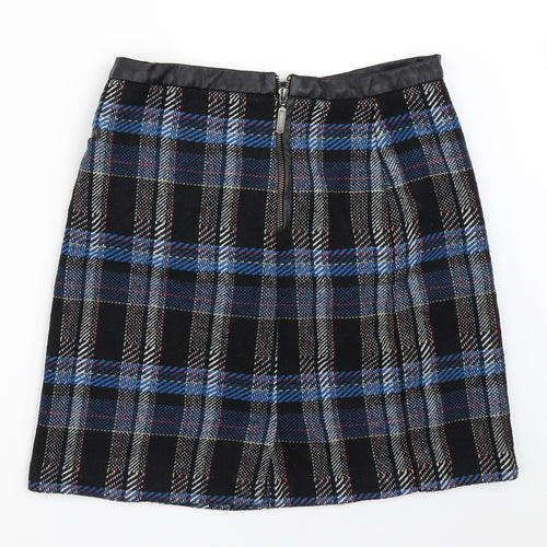 TU Womens Black Check  Mini Skirt Size 12