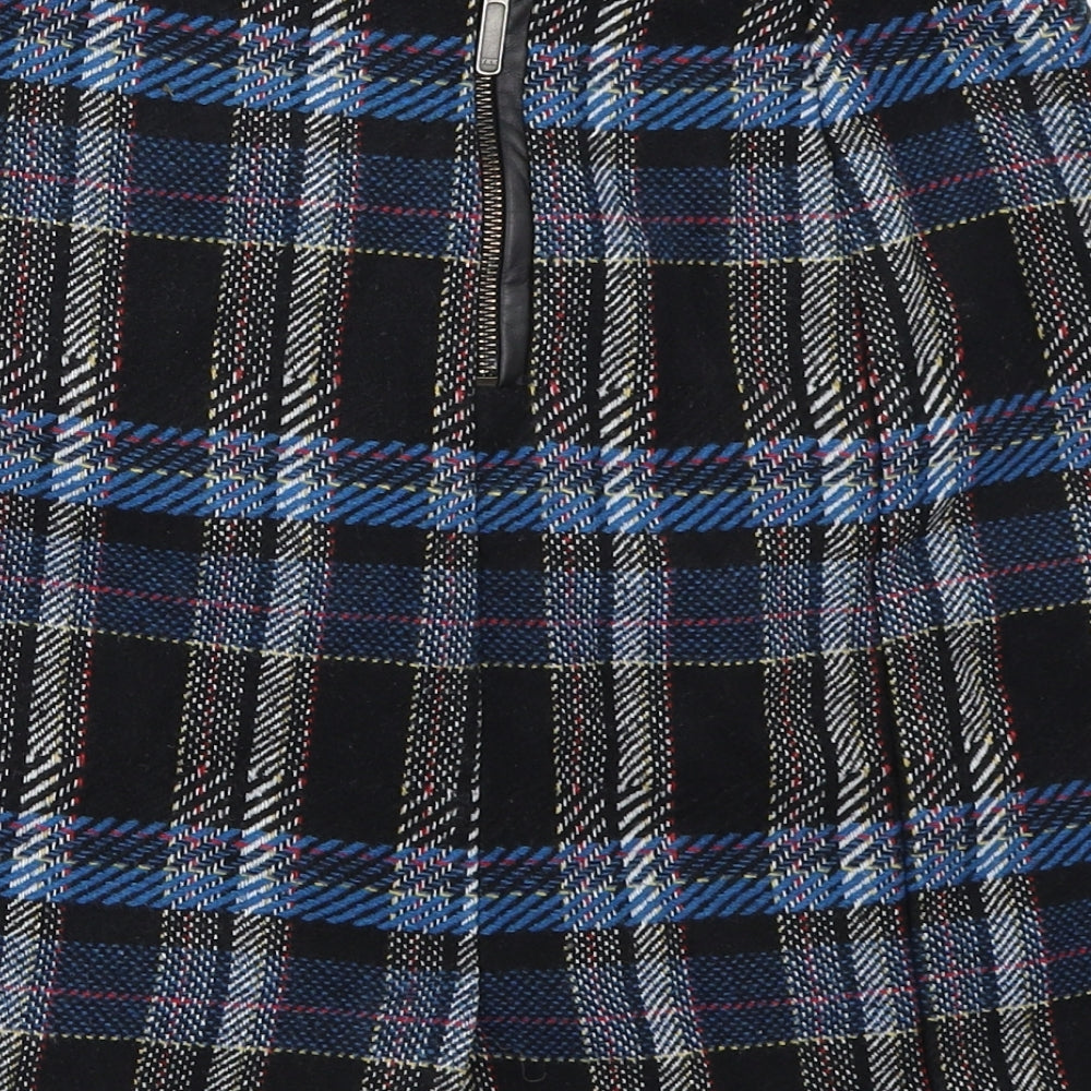 TU Womens Black Check  Mini Skirt Size 12