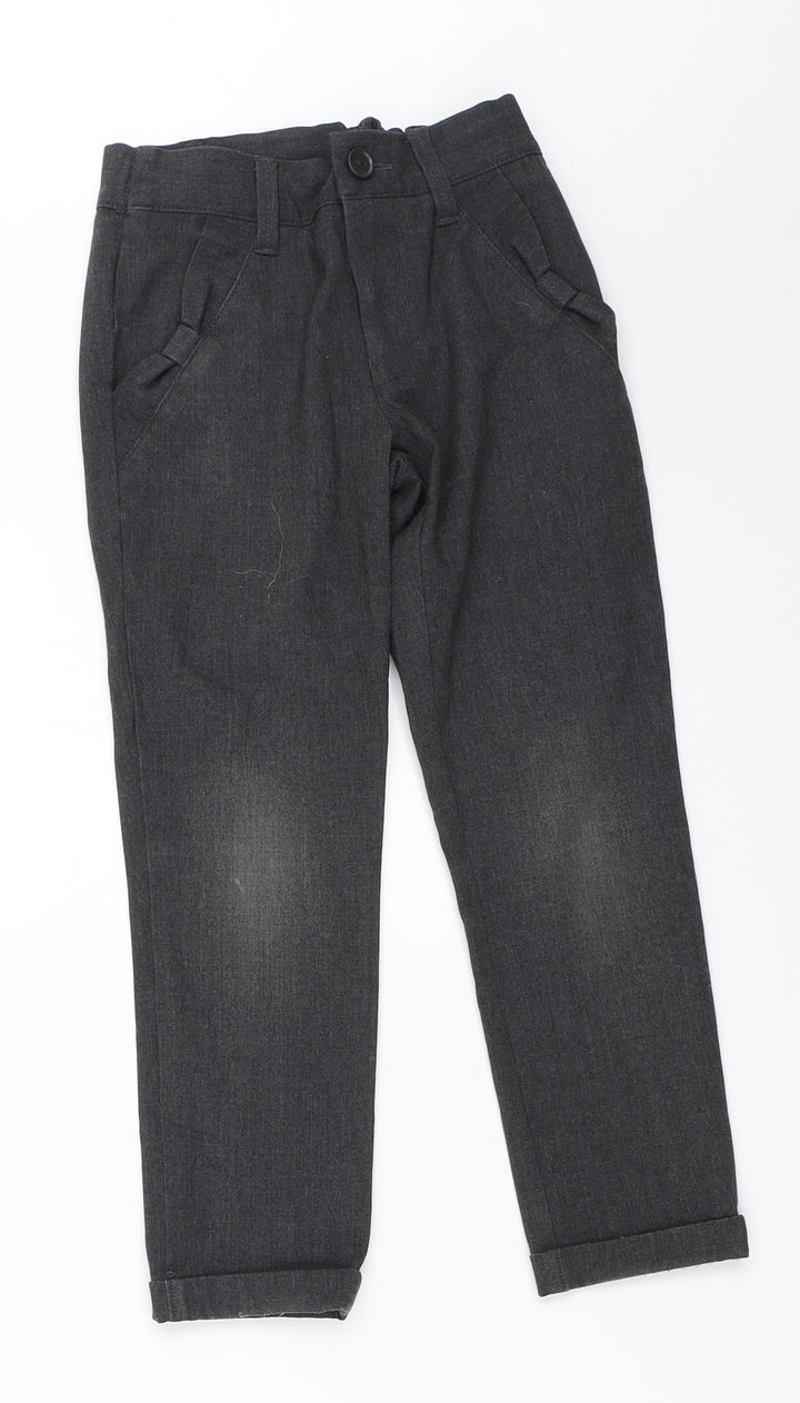 Matalan Girls Grey Dress Pants Trousers Size 6 Years - School trousers
